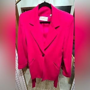 Vintage Dana buchman hot pink blazer and skirt set size 4